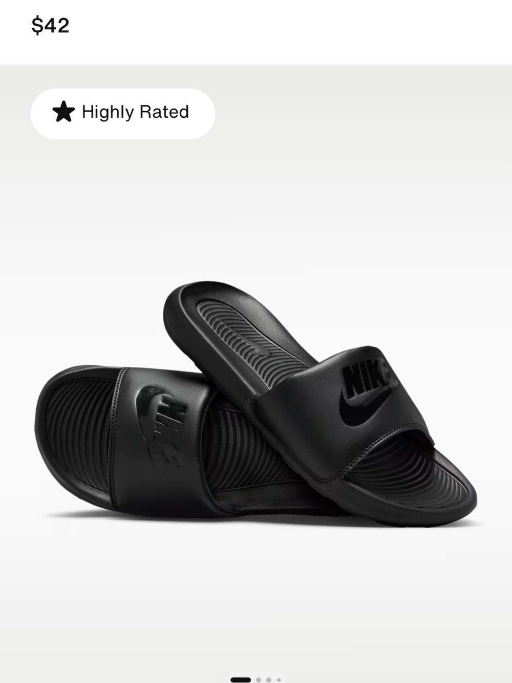 Nike Black Single-Strap Slide